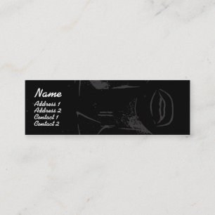 Cartão De Visita Mini Lábios roxos - magros