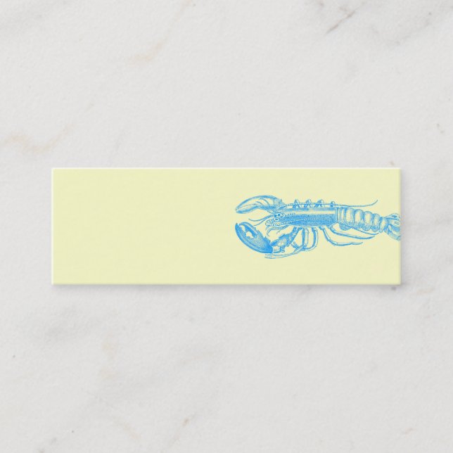 Cartão De Visita Mini Lagosta hellblau série (Frente)