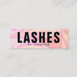 Cartão De Visita Mini Lâmpadas holográficas femininas modernas e elegant