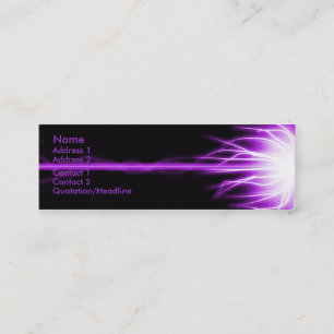 Cartão De Visita Mini Laser roxo