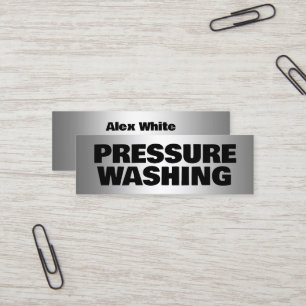 Cartão De Visita Mini Lavagem por pressão