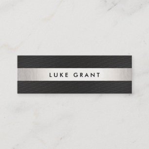 Cartão De Visita Mini Legal Prata Negra Negra Strike Professional II