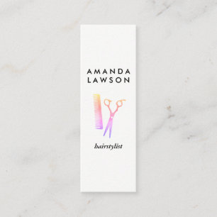 Cartão De Visita Mini Leitura Colorida Chic e Comb