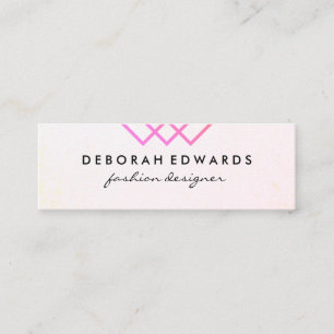 Cartão De Visita Mini Linhas Geométricas Elegantes