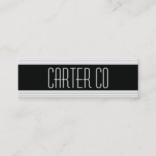 Cartão De Visita Mini Linhas Horizontais