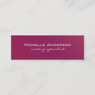 Cartão De Visita Mini Linhas magenta minimalistas