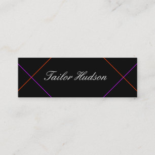 Cartão De Visita Mini Linhas na moda