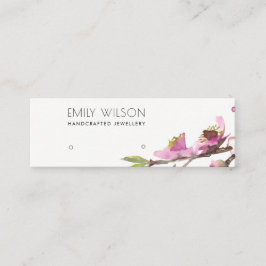 CARTÃO DE VISITA MINI LOGOTIPO DE EXIBIÇÃO DO ESTUDO FLORAL DO FLORAL BL