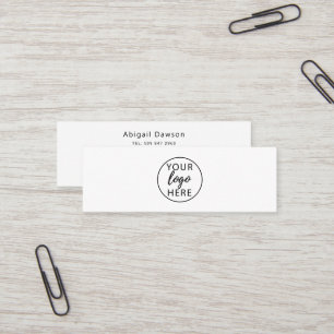Cartão De Visita Mini Logotipo Personalizado de Empresa Profissional