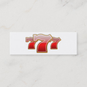 Cartão De Visita Mini Lucky Sevens - Loja de Máquina