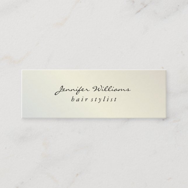 Cartão De Visita Mini Lux Metálico Moderno (Frente)