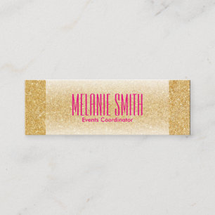 Cartão De Visita Mini Luxe Dourado Brilho