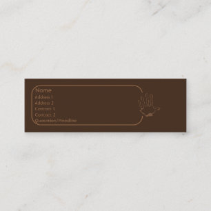 Cartão De Visita Mini Macaco - magro