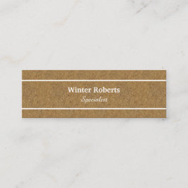 Cartão De Visita Mini Madeira de cortiça