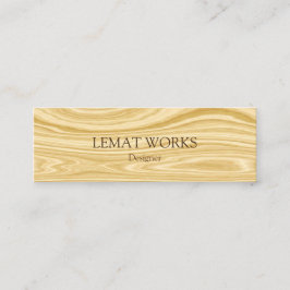 Cartão De Visita Mini Madeira elegante 3