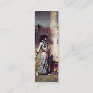 Cartão De Visita Mini Magic Circle Bookmark de John W. Waterhouse