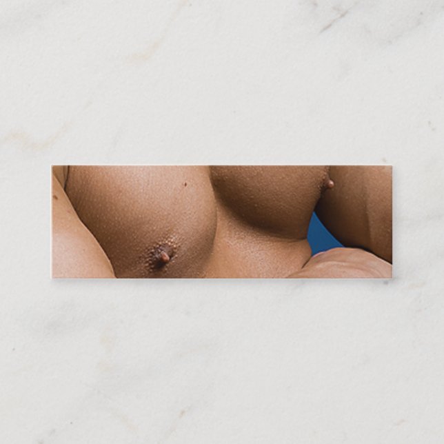 Cartão De Visita Mini Malhação física do treinador pessoal de peso (Frente)