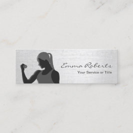 Cartão De Visita Mini Malhação Girl Formador Na moda Silver Mini