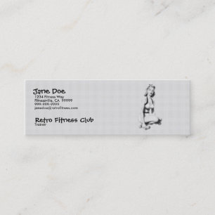 Cartão De Visita Mini Malhação retro B/W