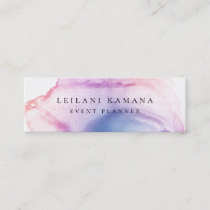 Cartão De Visita Mini Mancha colorida moderna da tinta