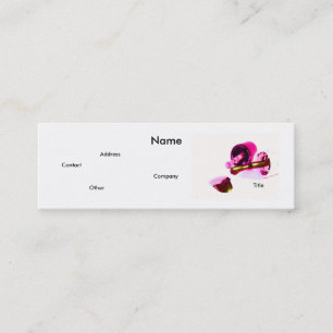 Cartão De Visita Mini Manicurista A Rosa