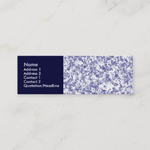 Cartão De Visita Mini Marble Azul
