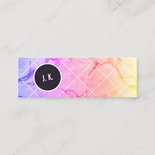 Cartão De Visita Mini Marbled (Frente)