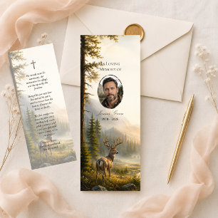Cartão De Visita Mini Marcador de Livro Memorial Floresta de Veados Foto