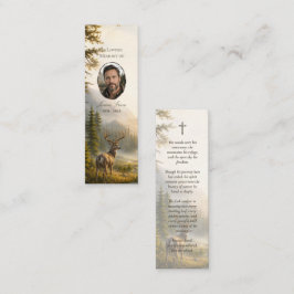 Cartão De Visita Mini Marcador de Livro Memorial Floresta de Veados Foto