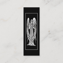 Cartão De Visita Mini Marcador de Nouveau da arte do anjo de Beardsley