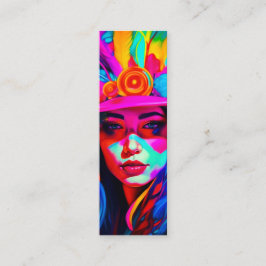 Cartão De Visita Mini Marcador de Uso Vibrante