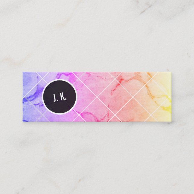 Cartão De Visita Mini Marmorizado (Frente)