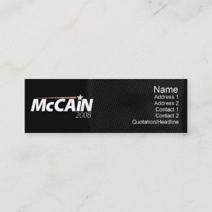 Cartão De Visita Mini McCain - magro