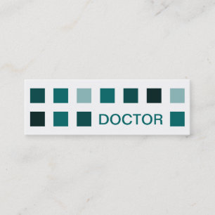 Cartão De Visita Mini MÉDICO (quadrados moderados)