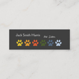 Cartão De Visita Mini Médico Veterinário de Animais Selvagens