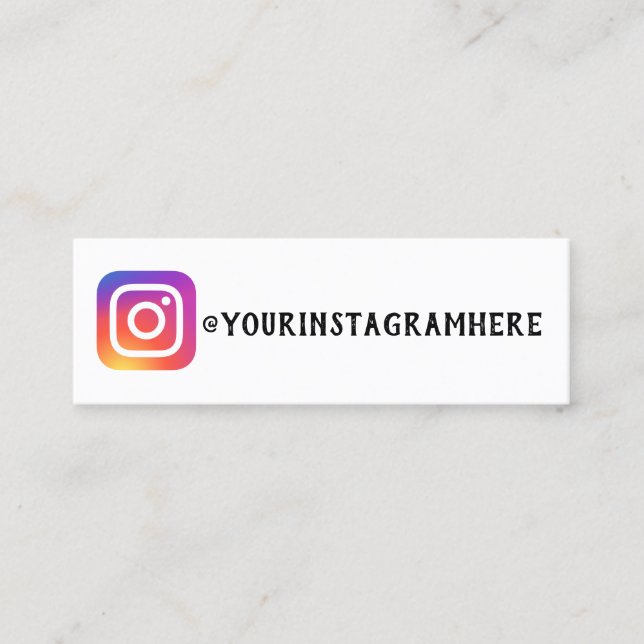 Cartão De Visita Mini meios sociais formais (Frente)