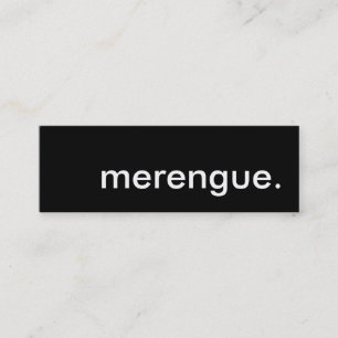 Cartão De Visita Mini merengue.