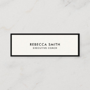 Cartão De Visita Mini Mídia social de marfim com olhos profissionais