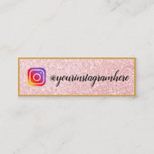 Mídia Social Negra Dourada e Brilhante rosa