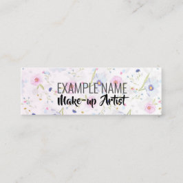 Cartão De Visita Mini Mídia social personalizada "Floral Bloom"