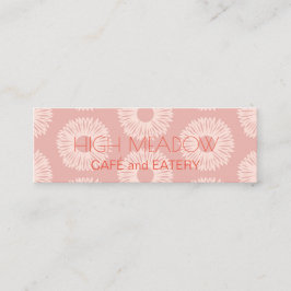 Cartão De Visita Mini Mídia social personalizada "Peach Blooms"