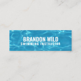 Cartão De Visita Mini Mídias Sociais Personalizadas "Ripples da Água"