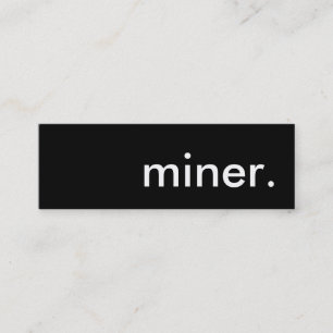Cartão De Visita Mini miner.