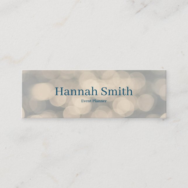 Cartão De Visita Mini Mini bu de luxo moderno elegante profissional (Frente)