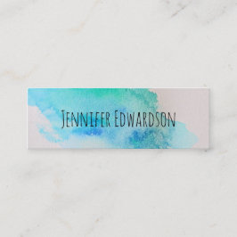 Cartão De Visita Mini Mini bu mini cor verde verde-clara moderna