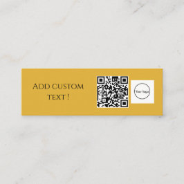 Cartão De Visita Mini Miniatividade comercial de marcador de código qr s