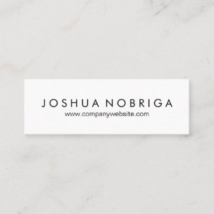 Cartão De Visita Mini Minimalista e simples