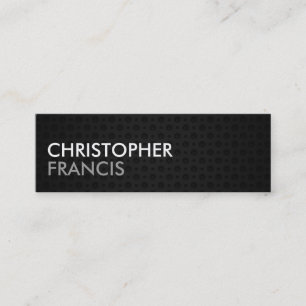 Cartão De Visita Mini Miniplacas de som de dois tons de metal de tungst