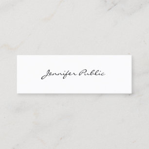 Cartão De Visita Mini Modelo Elegante Mínimo Moderno