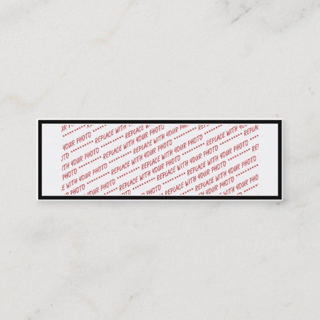 Cartão De Visita Mini Modelo para Foto Panorâmica, Grupo ou Classe (Frente)